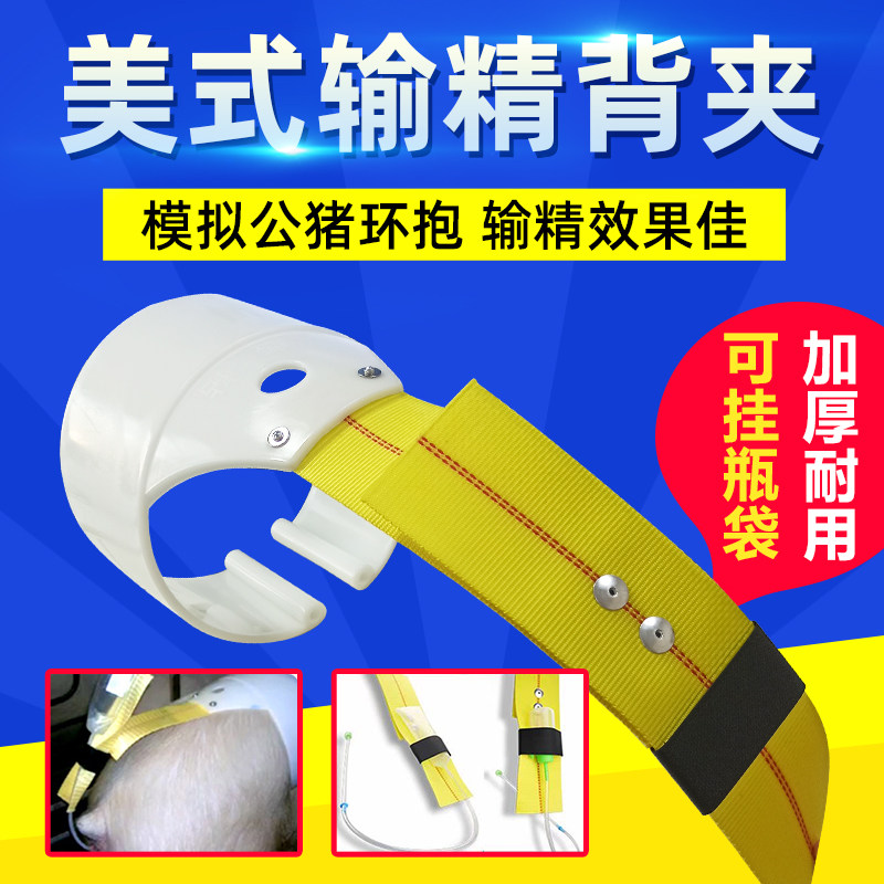 美式猪用自动输精夹母猪输精支架猪背夹配种神器人工授精辅助圈