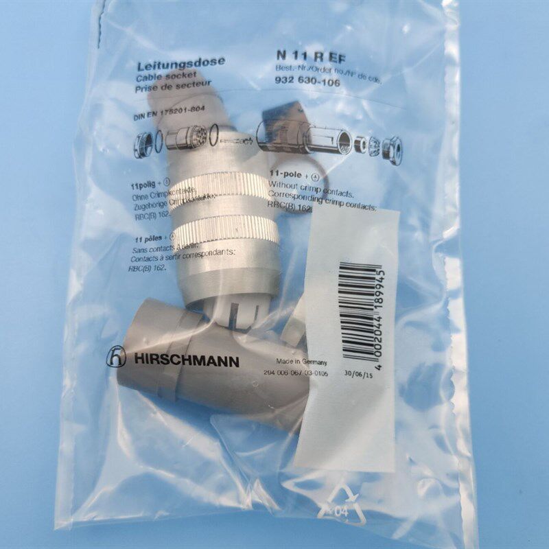 赫斯曼Hirschmann连接器 N6R EF 931720-001 N11R EF电源线插头