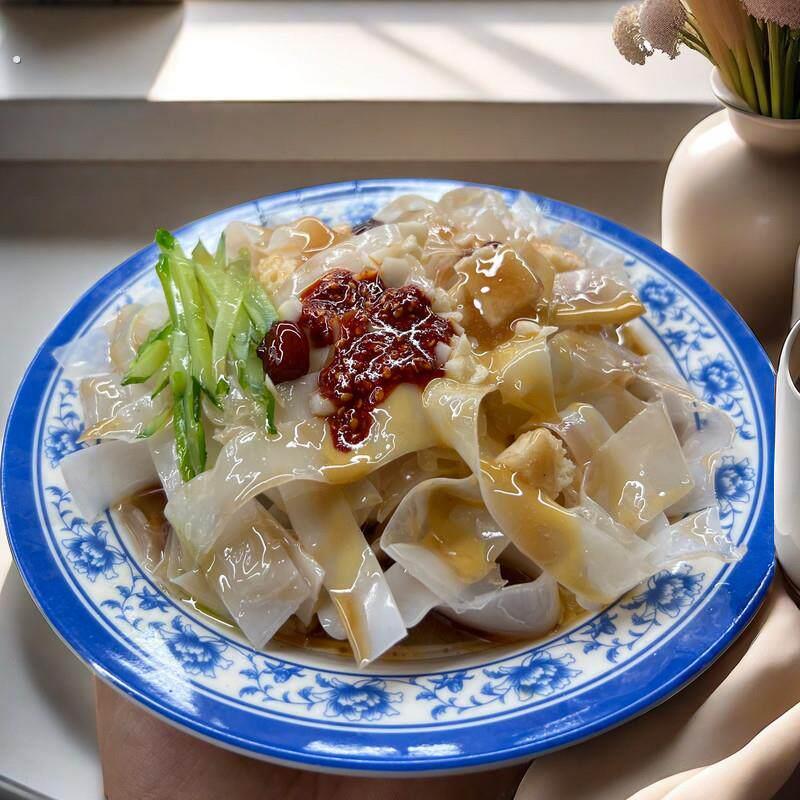 凉皮凉面真凉皮陕西凉皮酸辣粉小吃模型食物模型真菜假菜道具