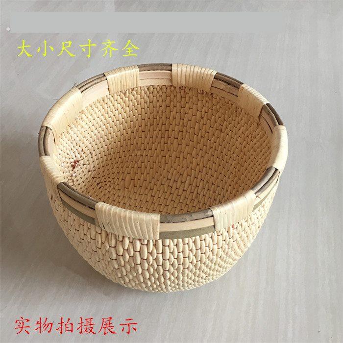 手工柳条笆斗 米斗民间工艺柳编家用传统编织栲栳 竹筐 竹篮 藤编