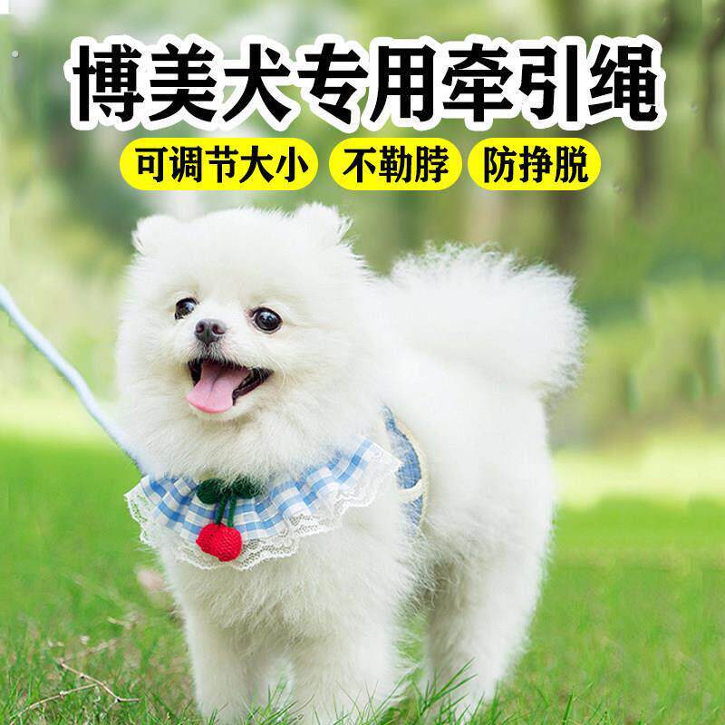 博美犬专用牵引绳小体狗狗小型犬幼犬胸背带遛狗绳子背心宠物用品