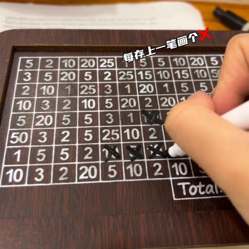 存钱罐2025年新款只进不出新型划数字情侣一万元计划大容量储蓄罐