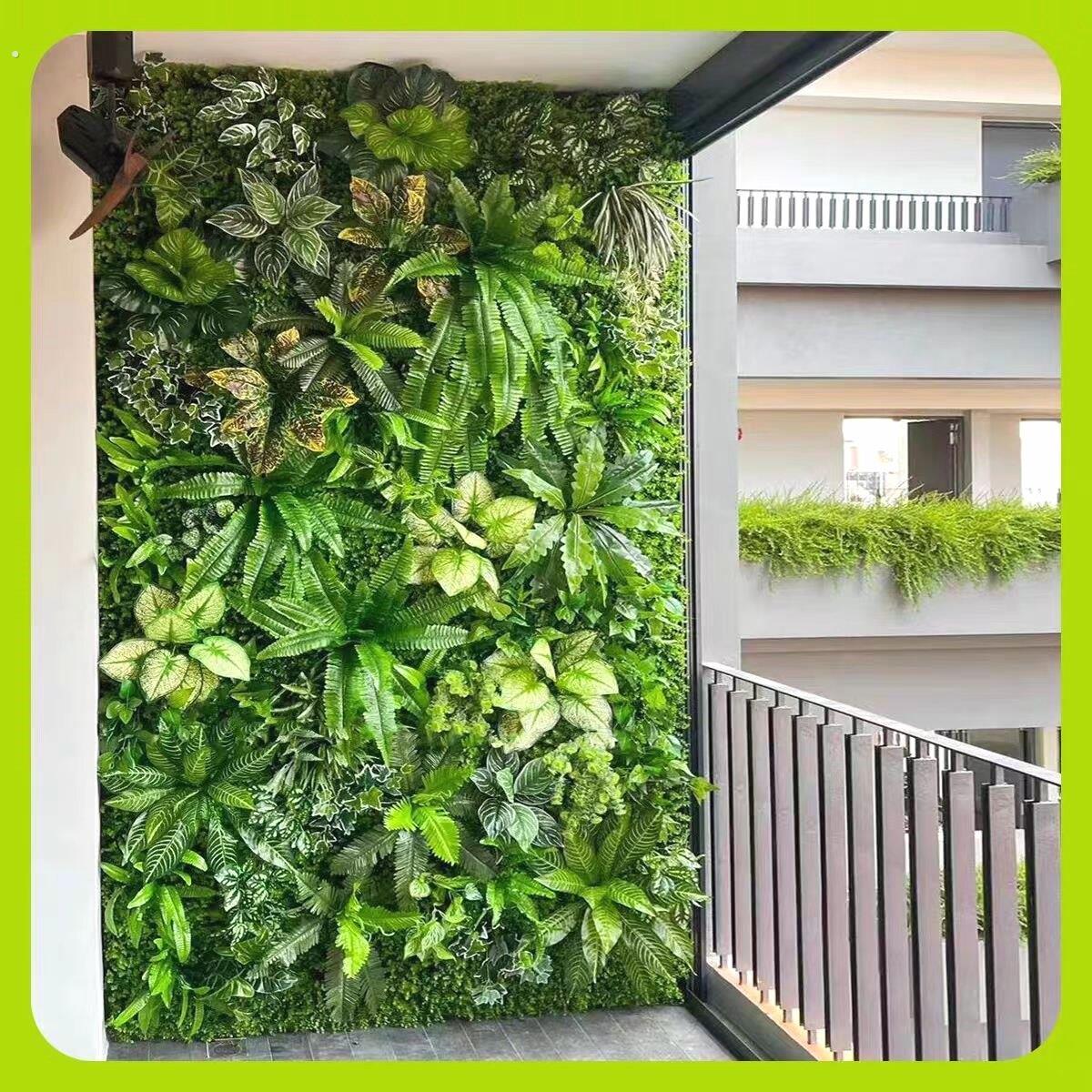 绿植墙仿真植物墙阳台塑料装饰背景户外绿化网红人造墙仿生假草坪