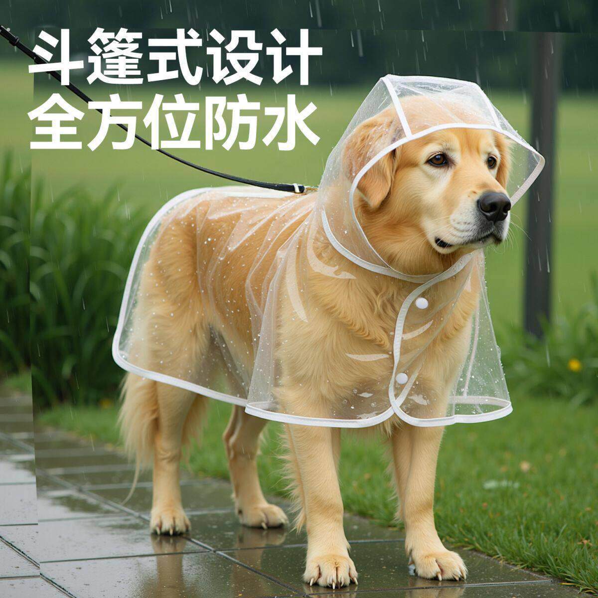 狗狗服装雨衣泰迪小中型犬柴犬小狗雨披防水宠物衣服四脚狗子