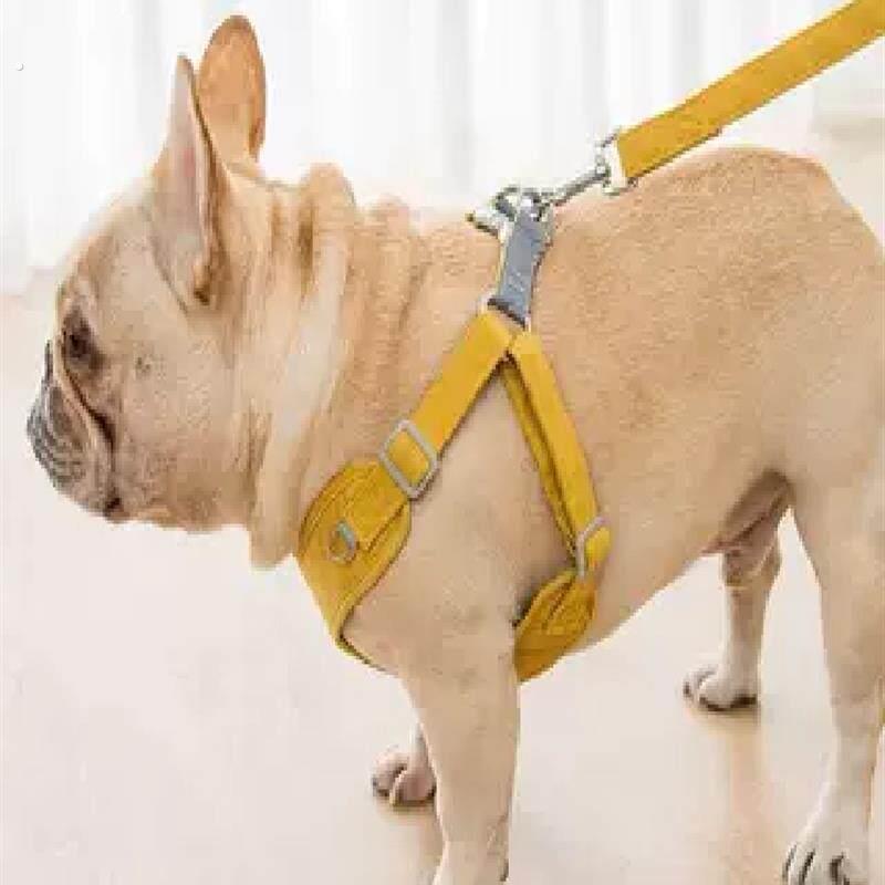 狗狗牵引绳背心式遛狗绳防挣脱胸背带法斗巴哥斗牛京巴比格犬用品