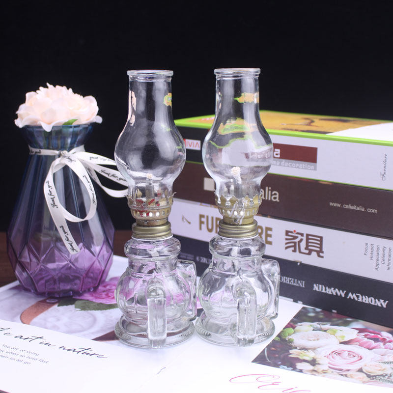 潮汕拜神拜老爷玻璃火油灯 家用复古煤油灯 老式酥油灯结婚子孙灯