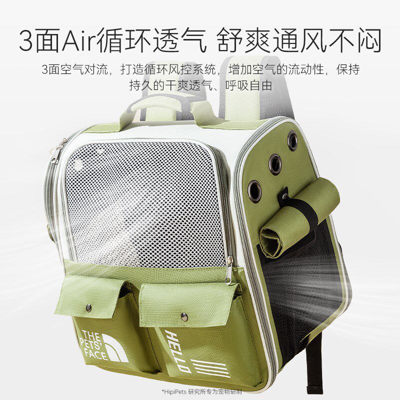 猫包外出便携猫咪宠物双肩背包大容量小狗狗冬天外出包洗澡神器包