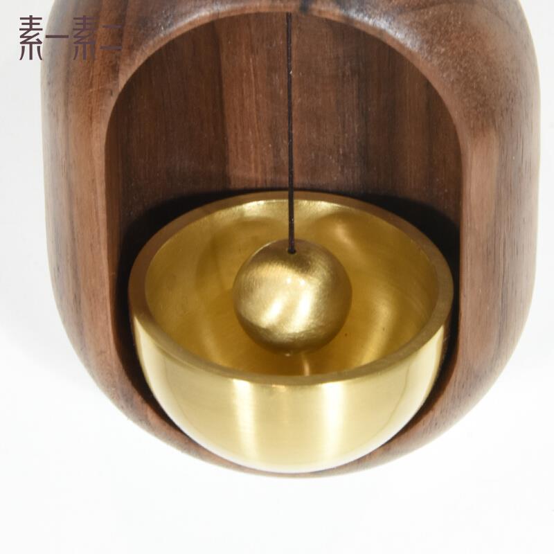 吸门式风铃日式定制铜铃铛磁吸入户门铃进门提醒乔迁礼物门挂装饰