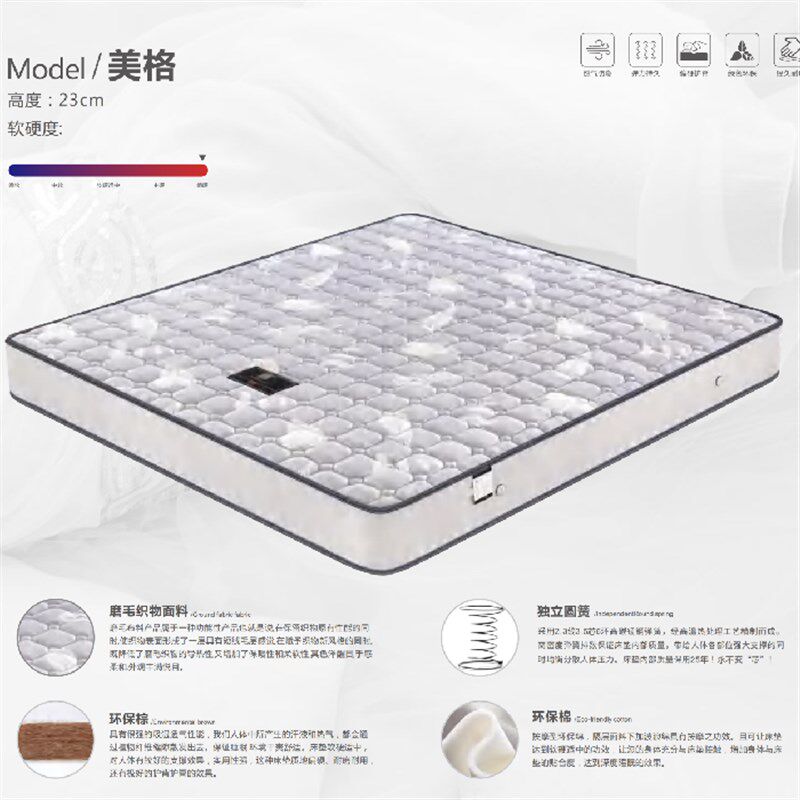 弹簧床垫席梦思床垫家用软硬两用20cm厚双人1.8米1.5海马经济型