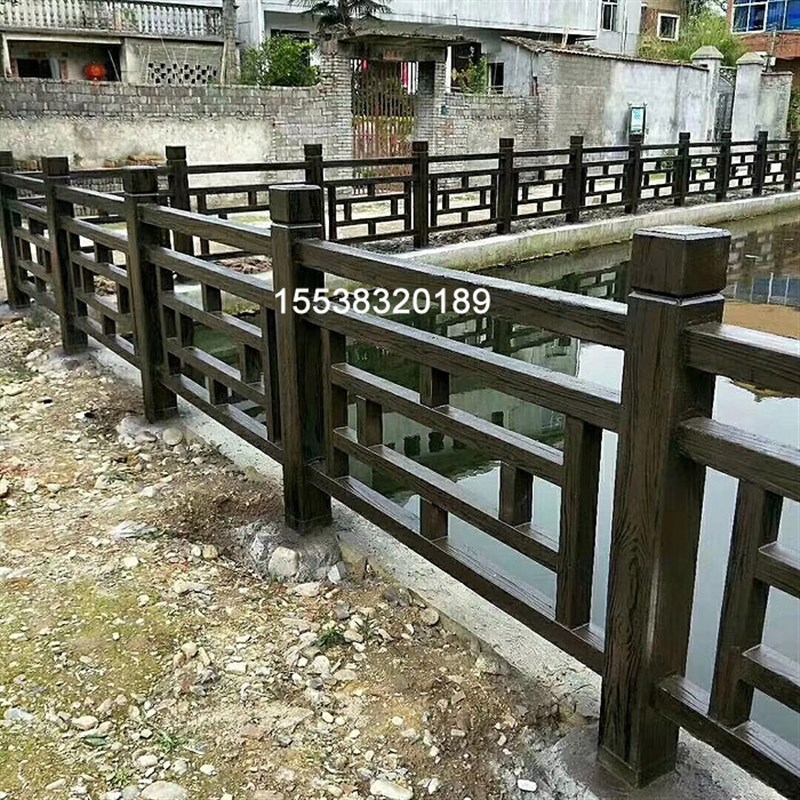 塑料仿木模具现浇栏杆水泥护栏阳台围栏扶手混凝土围墙别墅庭院墙
