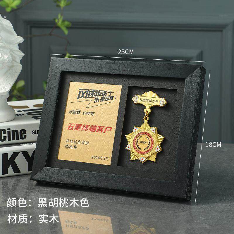 新款高颜值奖牌奖章定制制定退休纪念章抗疫周年纪念品荣誉勋章