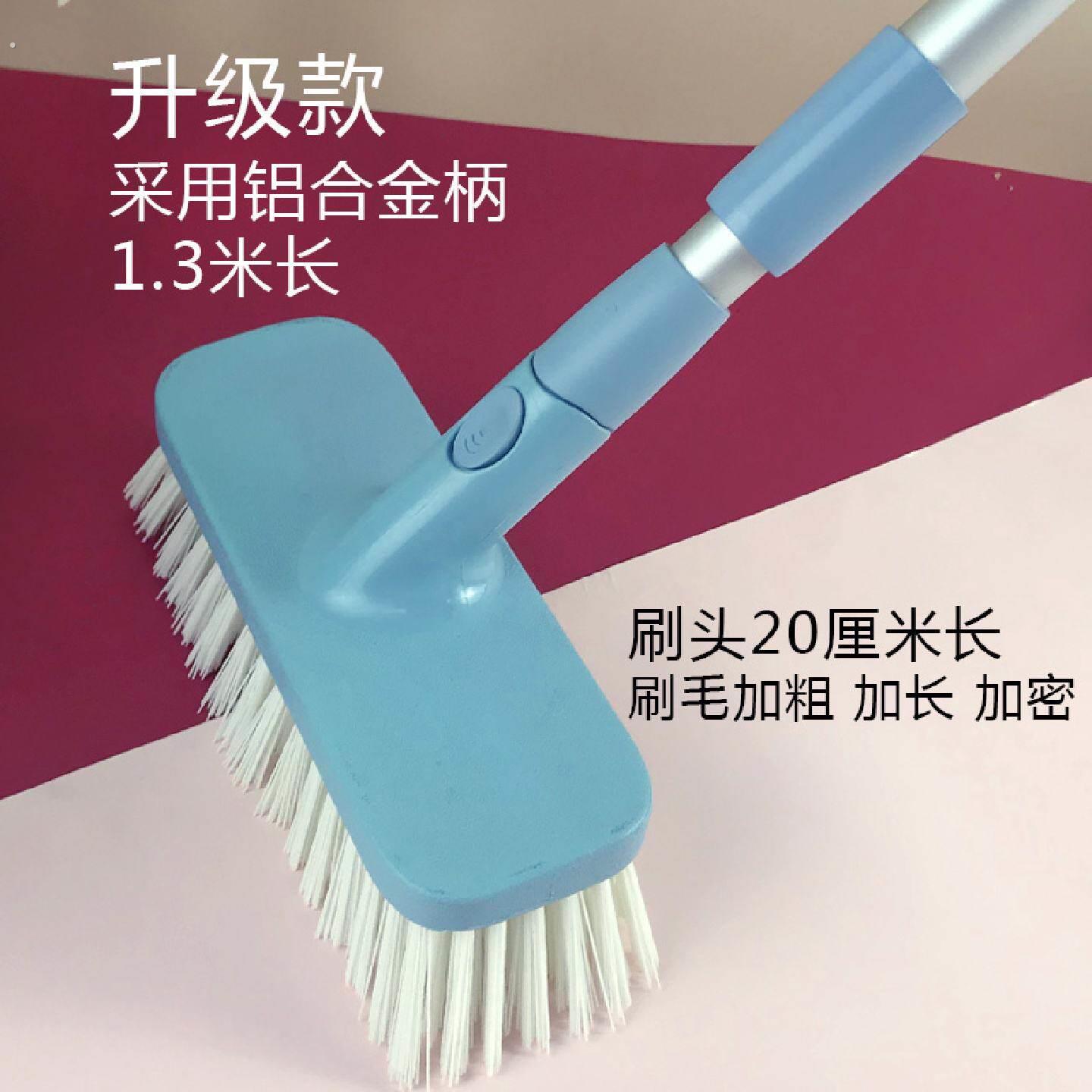 日式地板刷硬毛不锈钢伸缩长柄大号家用浴室清洁刷刷子瓷砖墙壁刷