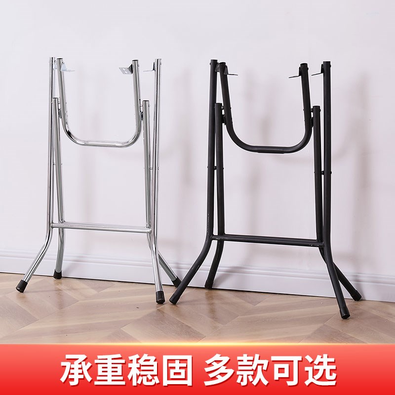 桌架子桌腿支架折叠桌架不锈钢餐台脚加厚桌子腿圆桌腿伸缩桌脚架图片