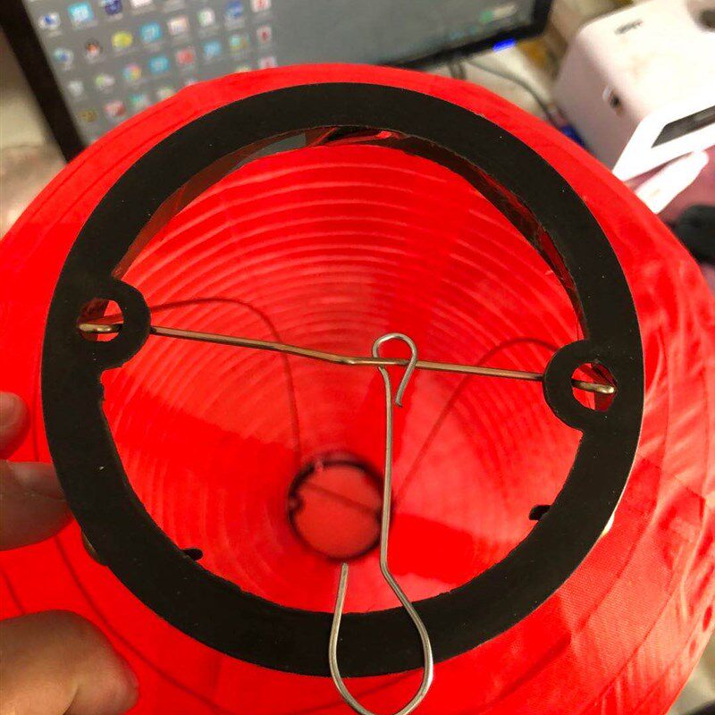 大红冬瓜灯笼折叠舞蹈道具户外防水防晒广告印字拉丝新年春节灯笼