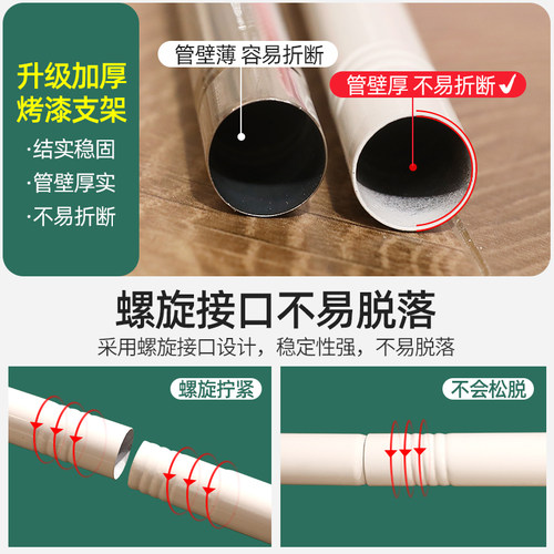 宝宝防摔儿童蒙古包蚊帐家用免安装加厚1.8m床1.5米2加粗支架固定
