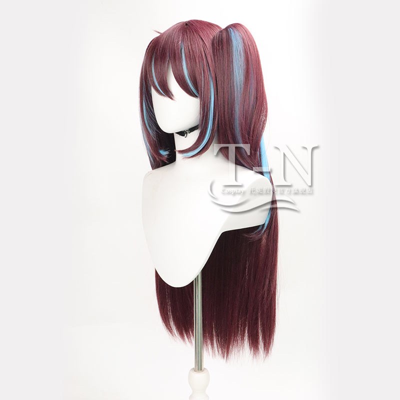 憧憬成为魔法少女 阿古屋真珠cos假发 头皮顶 虎口夹马尾