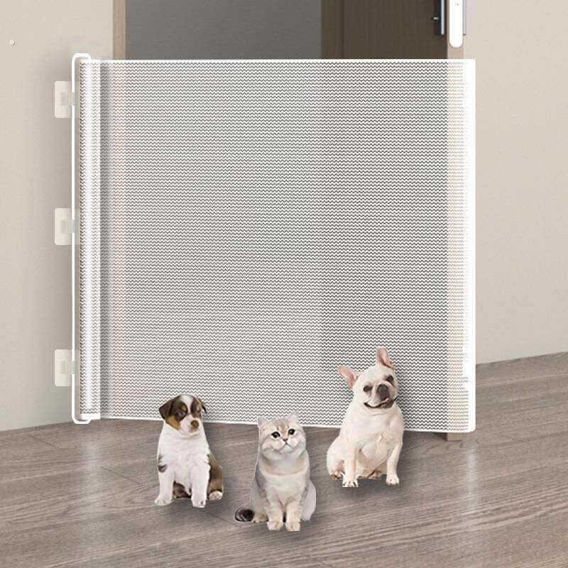 防猫进卧室神器防猫跑围栏免打孔伸缩宠物挡楼梯房门隔断小型狗栅