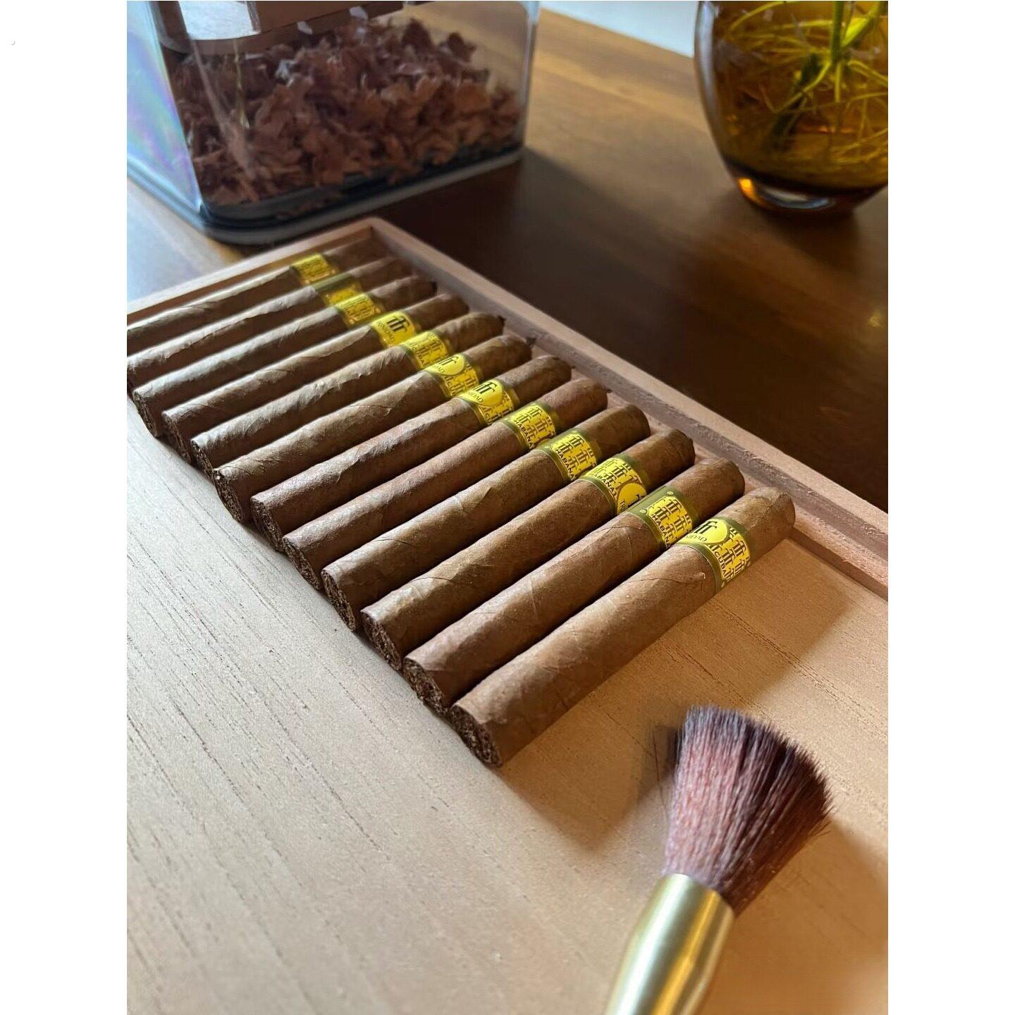 雪茄软毛刷清理刷磨豆机清洁刷咖啡吧台木柄毛刷猪鬃毛刷咖啡粉刷