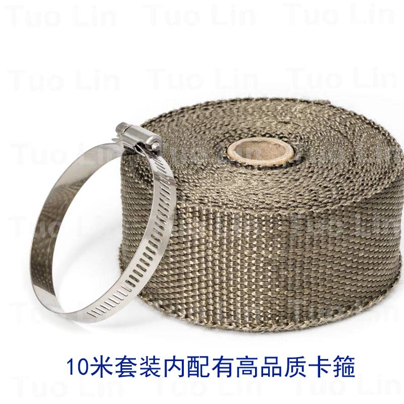 玄武岩排气管隔热带汽车防烫隔音带摩托车芭蕉管隔热带包邮