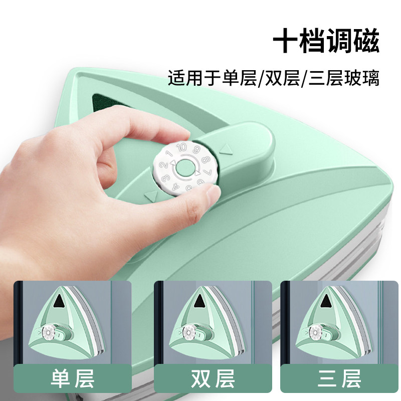桂枫擦玻璃神器家用双面擦高层窗外专用双层刮擦窗户保洁清洁工具