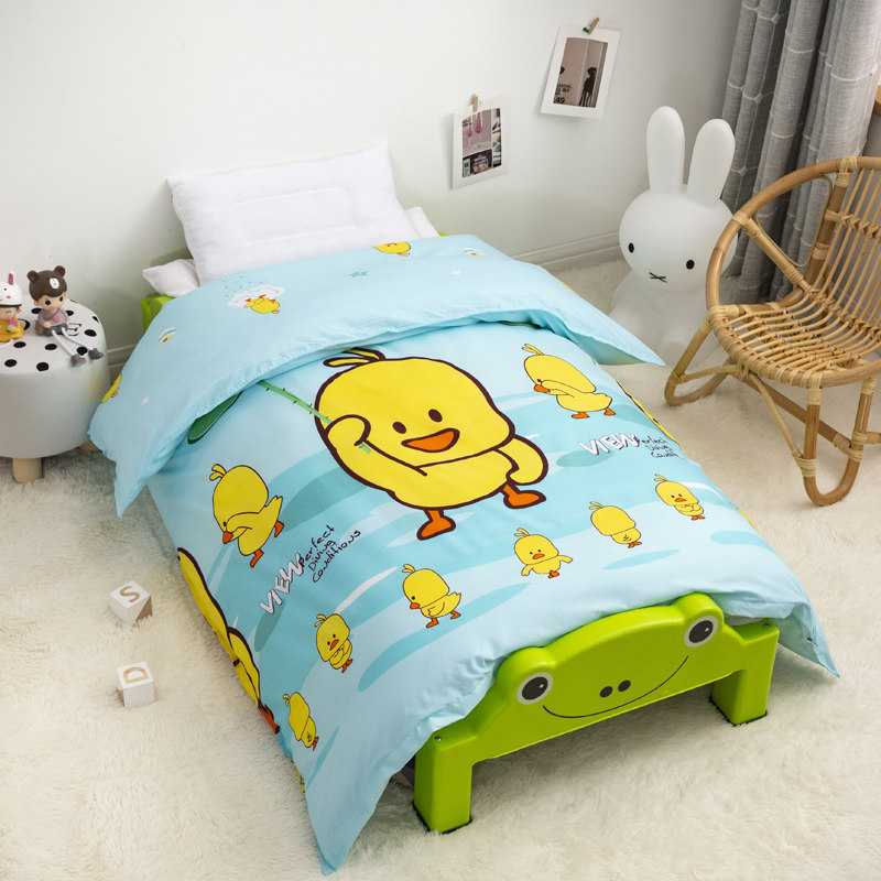 儿童被子幼儿园小孩冬被午睡加厚保暖春秋被芯带被套1.2米可水洗