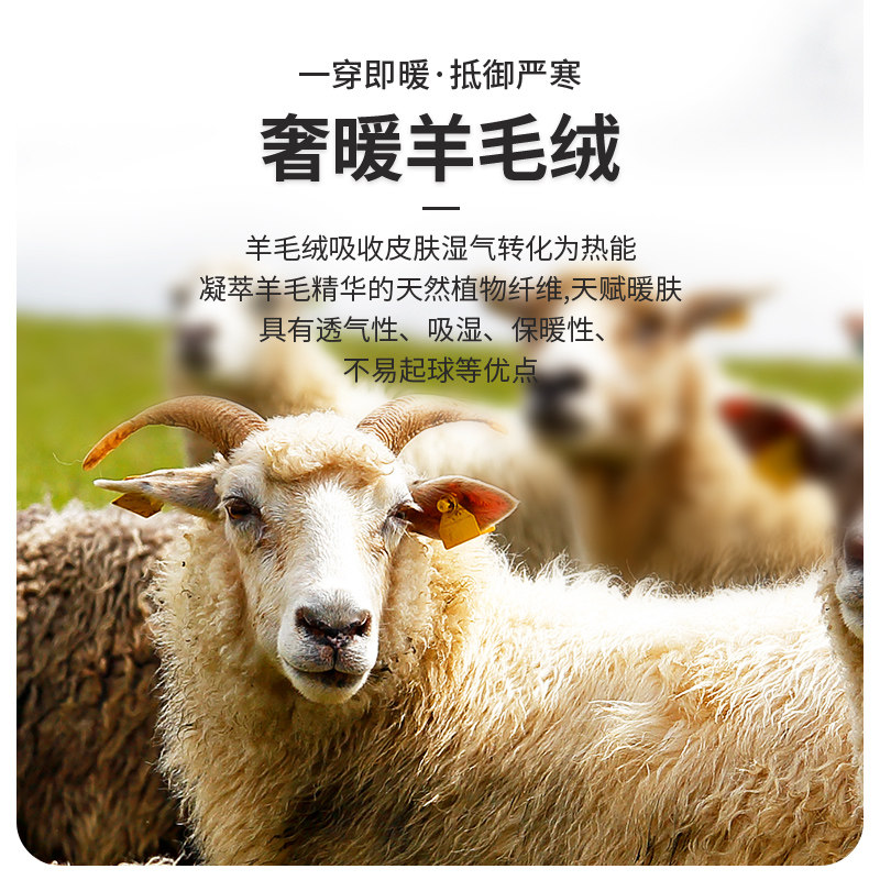 羊毛蚕丝老年人保暖内衣套装女士妈妈款冬季男式高领加绒秋衣秋裤
