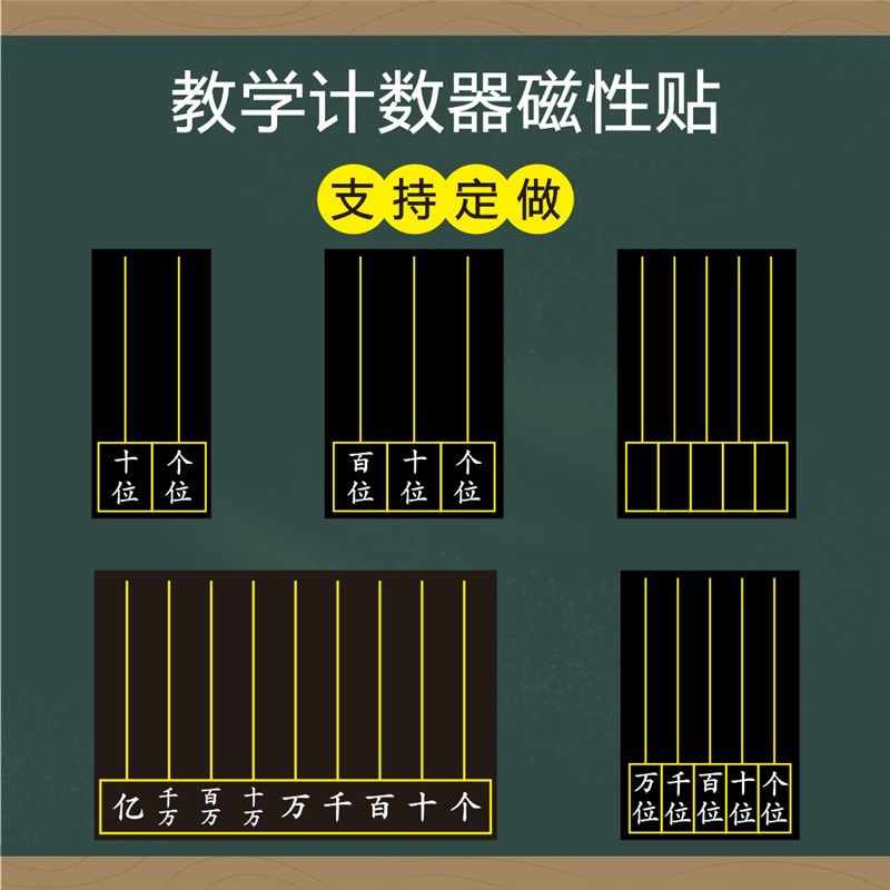 磁性计数器数位顺序表个十百千万小学数学万以内数的认识一二年级 - 实物图