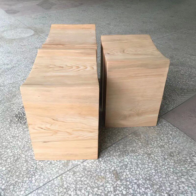 实木凳子简约家用成人坐墩高端沙发边几卧室床头柜商店装饰木墩凳