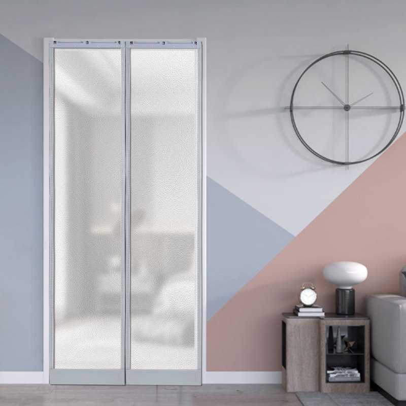 夏季磁性自吸防蚊蝇塑料磨砂帘子PVC全磁条空调家用隔断防风门帘
