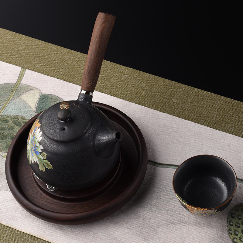 黑檀木壶承实木壶垫茶壶垫功夫茶具配件茶杯垫杯托壶托垫紫砂壶垫