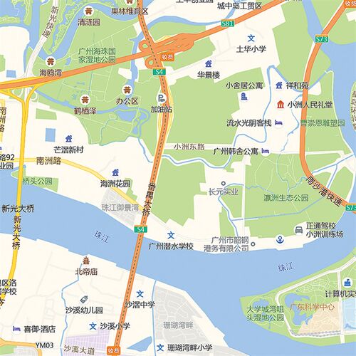 2026新款广州市城区地图办公室挂图高清防水墙壁装饰实物推荐定制