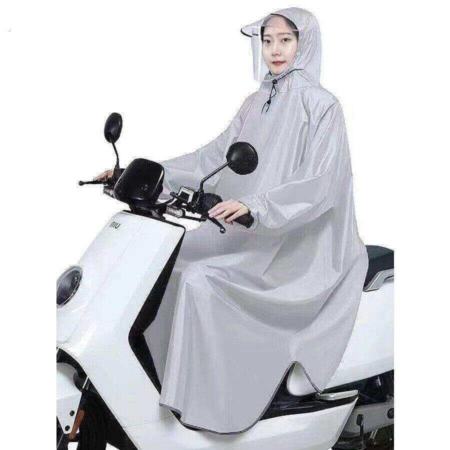 有袖雨衣电动车摩托车自行车通用雨披单人加大加厚骑行男女士雨具