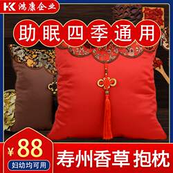 寿州香草新中式抱枕座椅靠背靠垫抱枕被子两用办公室枕头午睡被