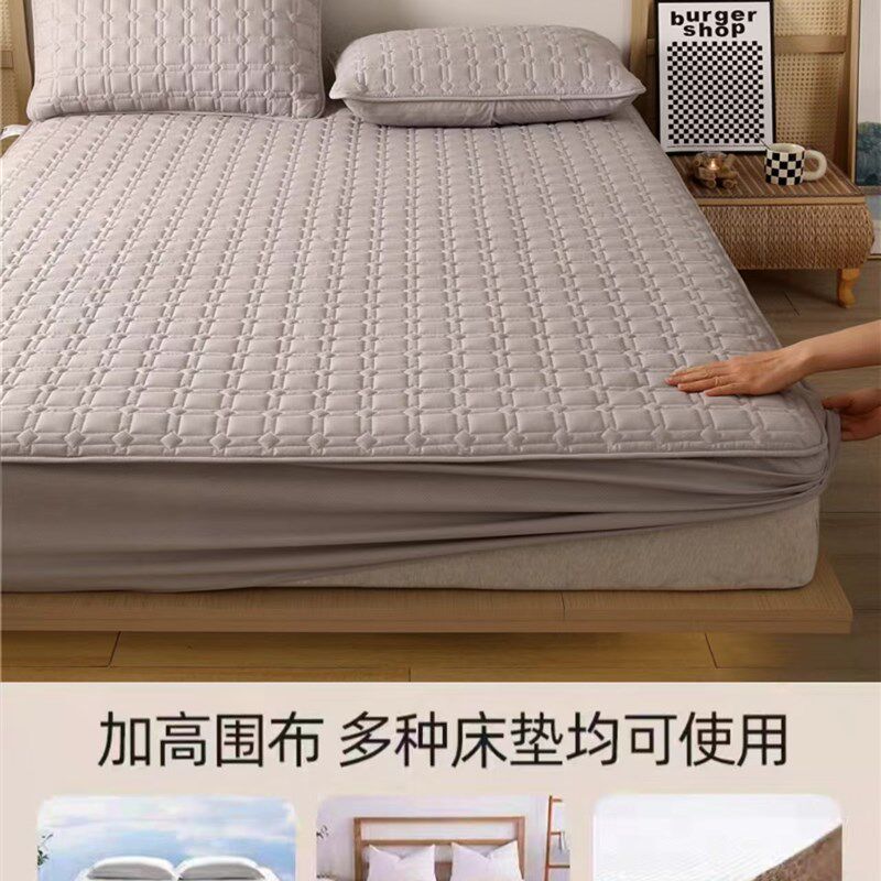 薄棕垫床罩乳胶垫5/10cm床垫套纯棉床笠单件夹棉防水席梦思保护套