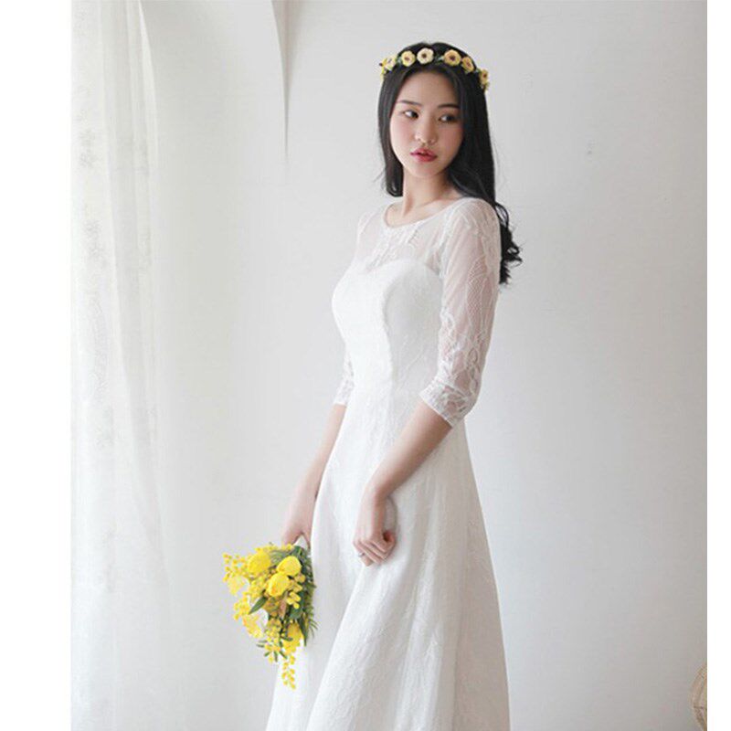 大码婚纱礼服胖MM200斤缎面婚纱加大加肥轻便简约旅拍轻婚纱显瘦