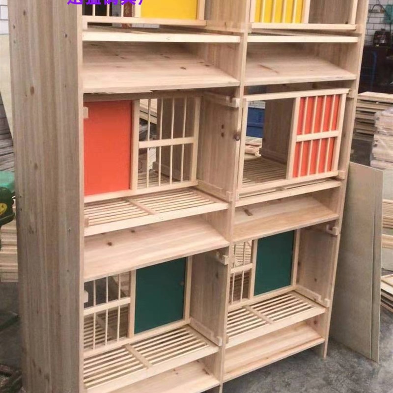 信鸽用品用具 赛鸽组合巢箱 实木鸽笼 种鸽巢箱 木质鸽笼 鸽具