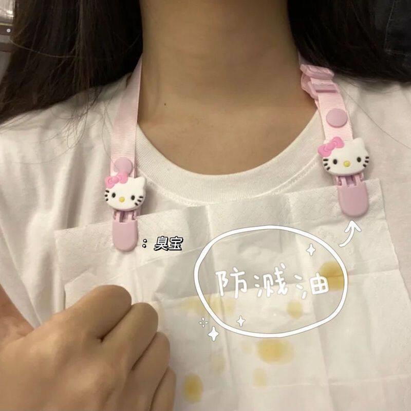干饭不脏衣服餐巾夹子大人口水巾挂颈餐巾夹吃饭围兜兜免洗防溅油