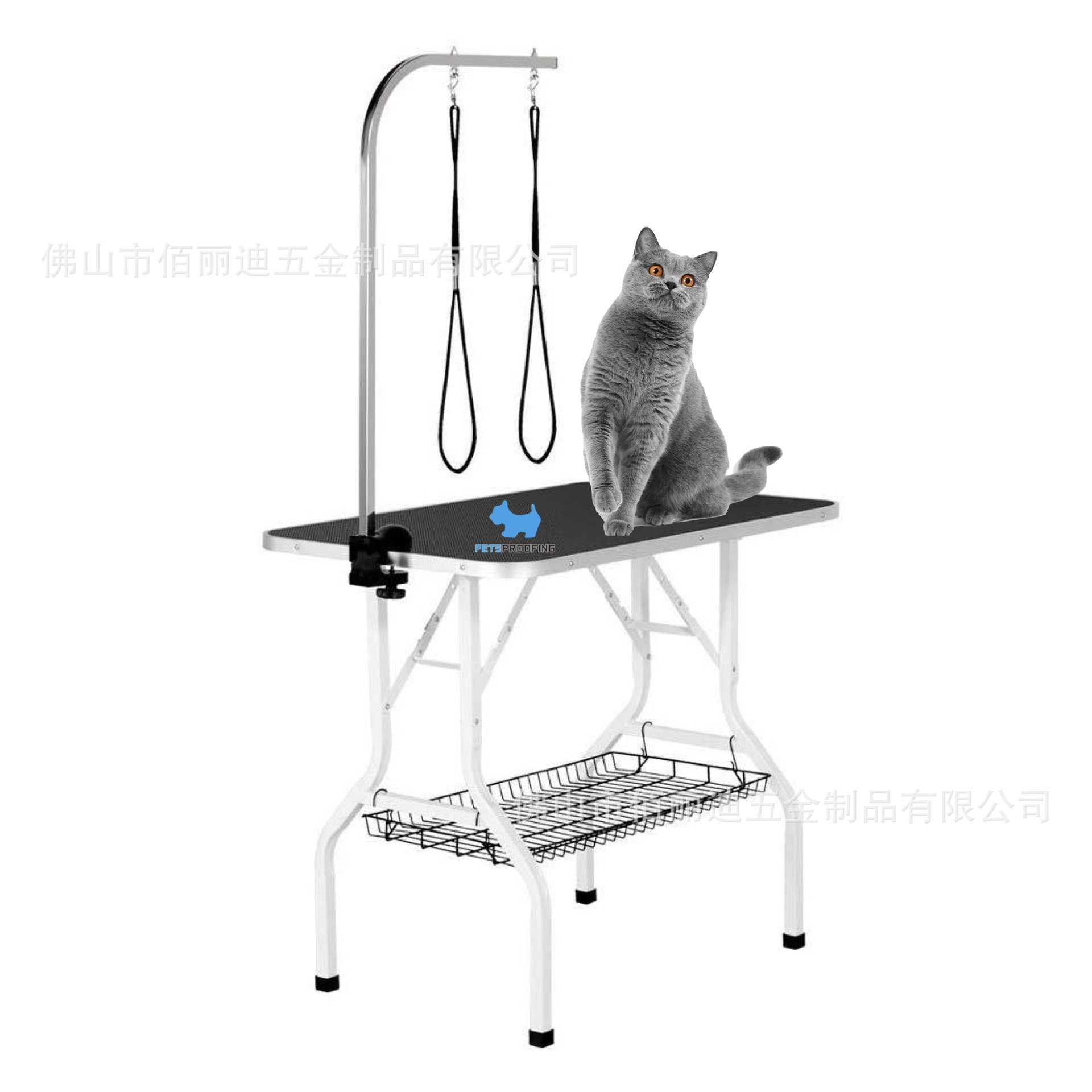 可折叠宠物美容桌防水防滑台面简易安装折叠设计中小型猫犬吹剪毛图片