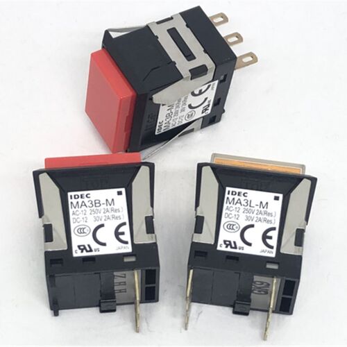 IDEC正品和泉MA3L-M1341G自复位MA3L-M5341Y R pW A开关6脚24V