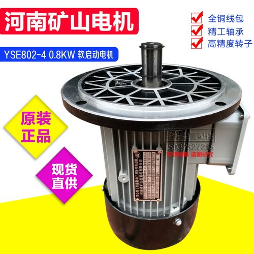 河南矿山软启动电机YSE802-4 0.8KW起重机天车运行/ 行车行走电机