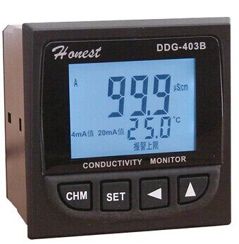 DDG-403B(LCD-AA)电导率仪 工业电导仪 --配2支塑壳1.00电极