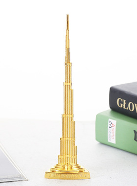 哈利法塔建筑模型迪拜哈利法塔模型念品摆件大迪拜塔哈利法塔金属