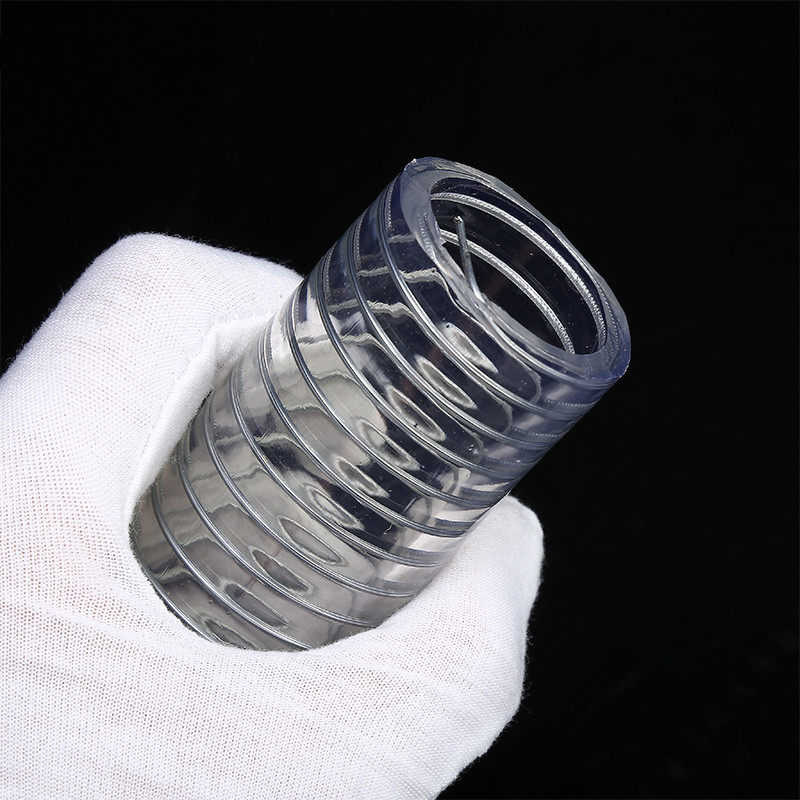 耐高温160度钢丝管PVC透明水管软管加厚1/2/3寸4/6分真空吸塑料管
