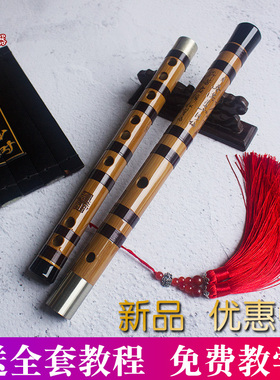 辰音专业演奏苦竹笛子横笛乐器初学零基础入门成人学生f调儿童g调