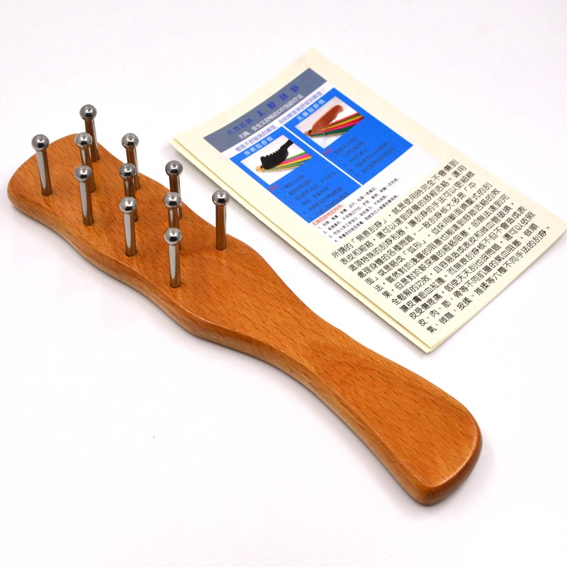 无痕刮痧按摩梳不锈钢美容院胸部经络保健刷刮痧板可定制刻字