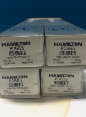 正品Hamilton 25ul 气相色谱仪手动进样针/尖头微量进样器 80400