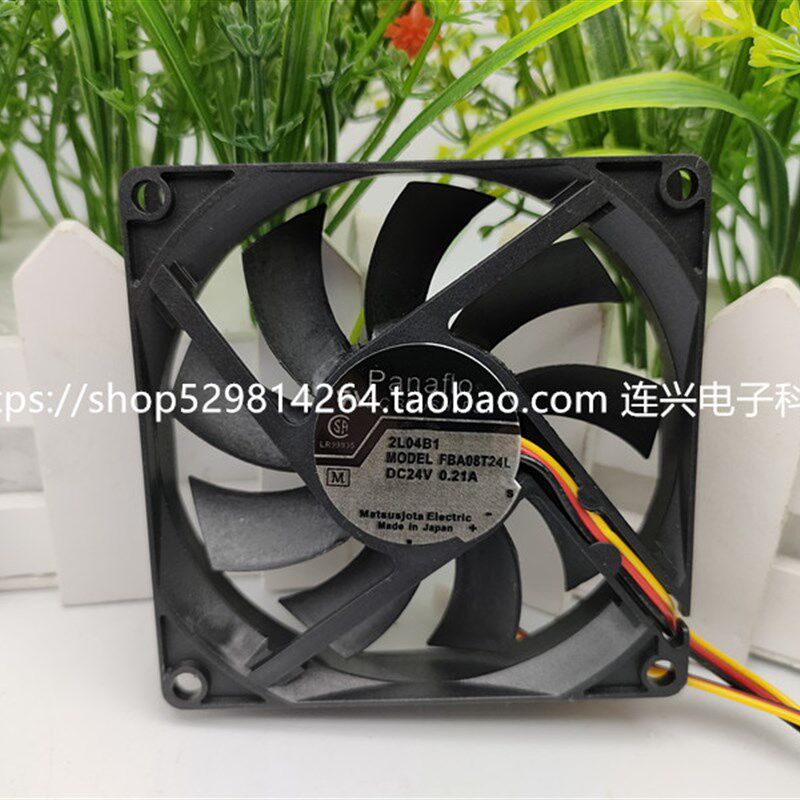 全新 8CM 8015变频器散热风扇 24V 0.09A/0.21A FBA08T24L