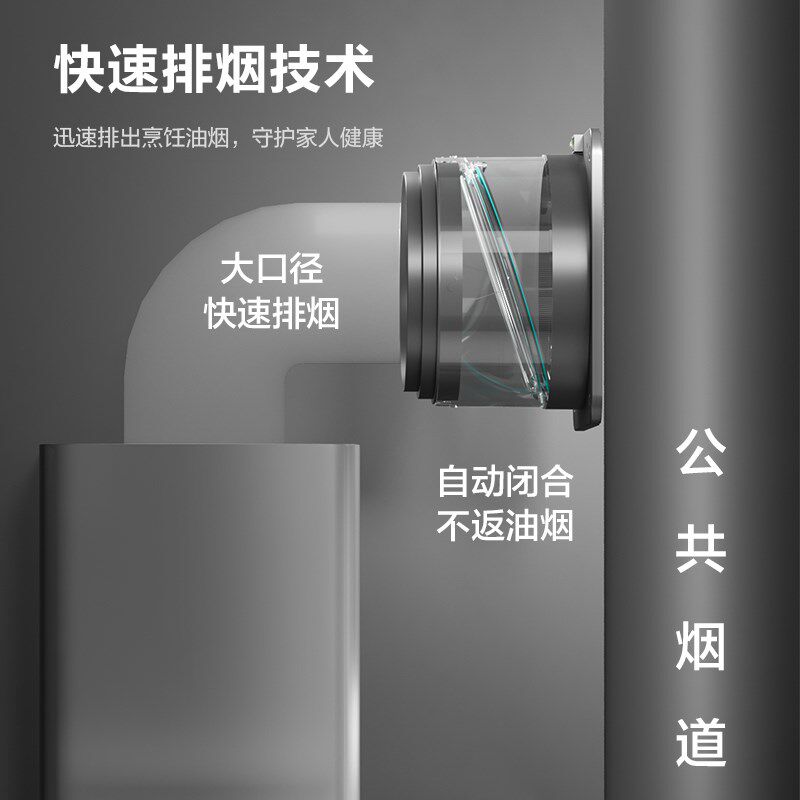 四季沐歌厨房专用止逆阀烟道吸油烟机止逆阀排烟管卫生间止回阀