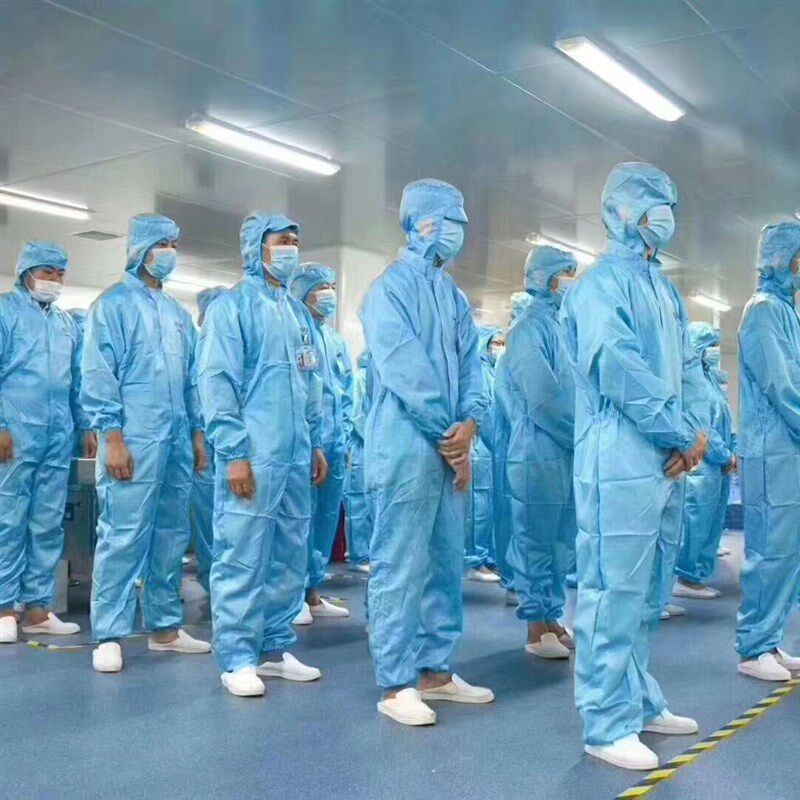 包邮防静电工作服连体连帽白大褂无尘衣电子工业食品厂喷漆隔离服