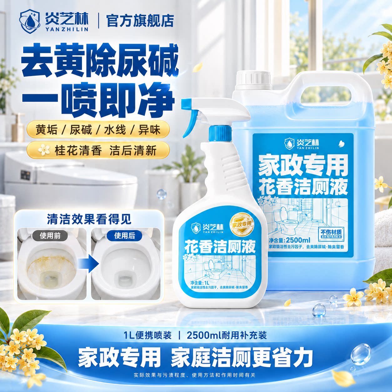 家政专用马桶厕所清洁剂